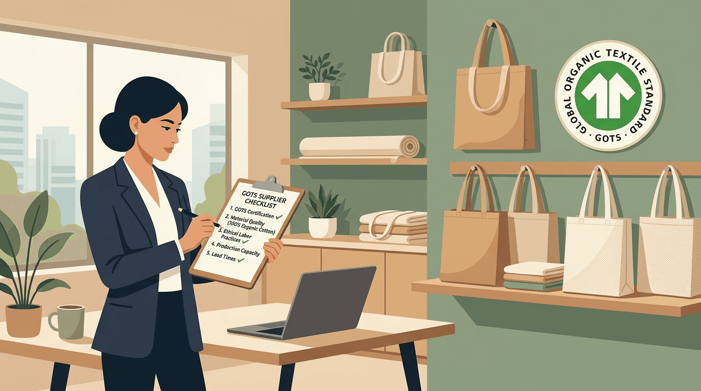 GOTS organic canvas bag supplier selection checklist