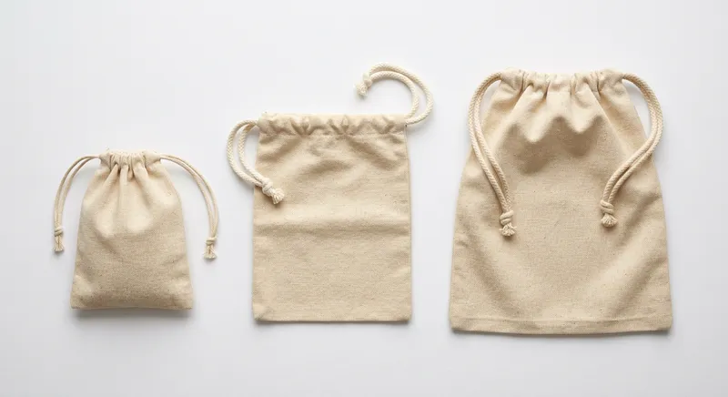Organic canvas drawstring bag wholesale GOTS certified factory direct